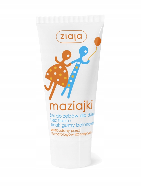 

Maziajki żel do mycia zębów dla dzieci bez fluoru
