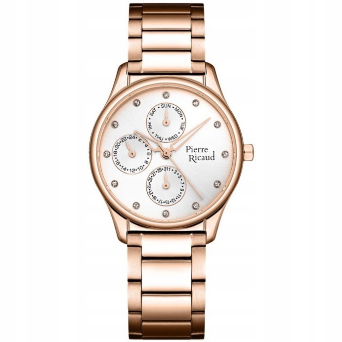 Dámské hodinky Pierre Ricaud P21057.9143QF Zirkony růžové zlato