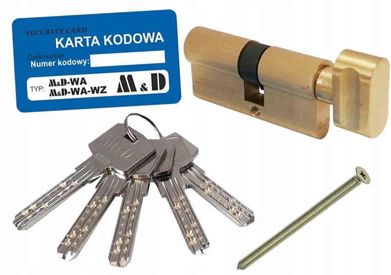 

Wkładka do zamka 30g/45 atest M&D Wa mosiądz
