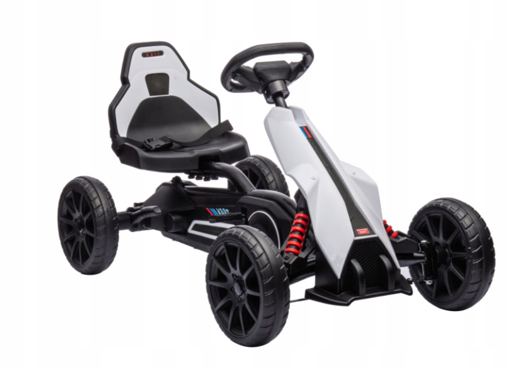 GOKART NA PEDAŁY DUŻY DLA DZIECI HAMULEC SPORTOWY PERFORMANCE BIAŁY Wiek dziecka 3 lata +