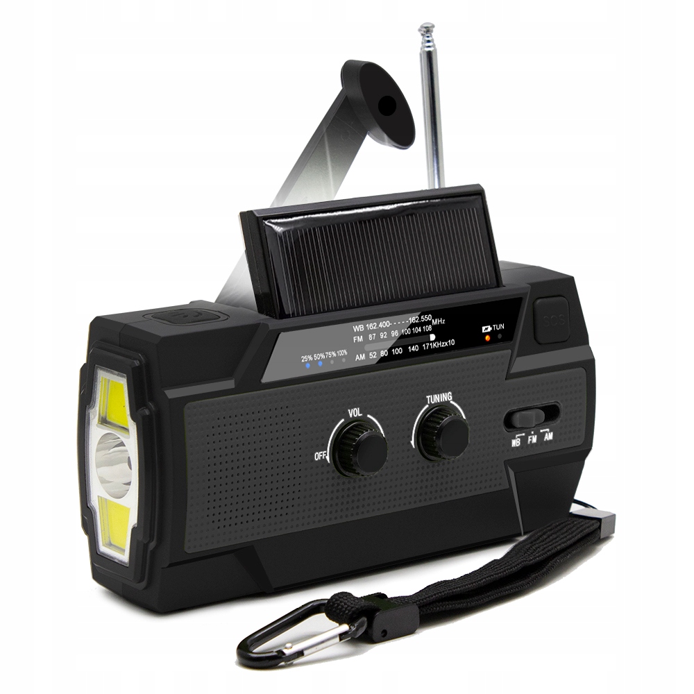 

Radio awaryjne Solarne Oze Latarka Powerbank 4000
