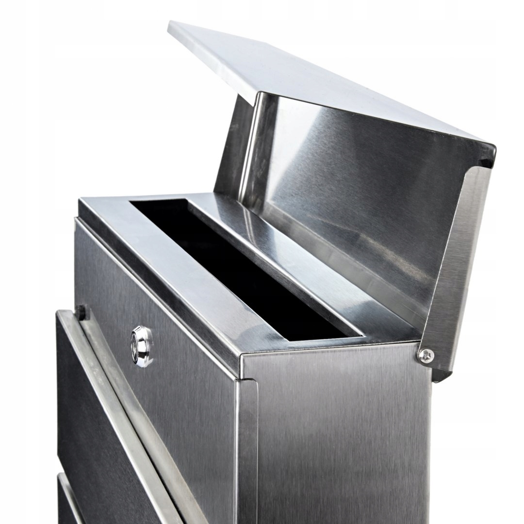 CUTIE POSTERIOR ZIARE INOX POCZTOWA INOX CU CALITATE ZIAR Tip cutie cutie drop box cu suport pentru ziare