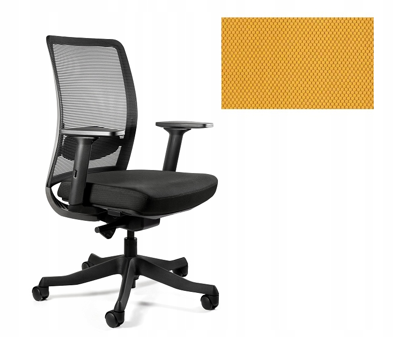 Unique Kancelářská židle Anggun M černá BL404 Honey