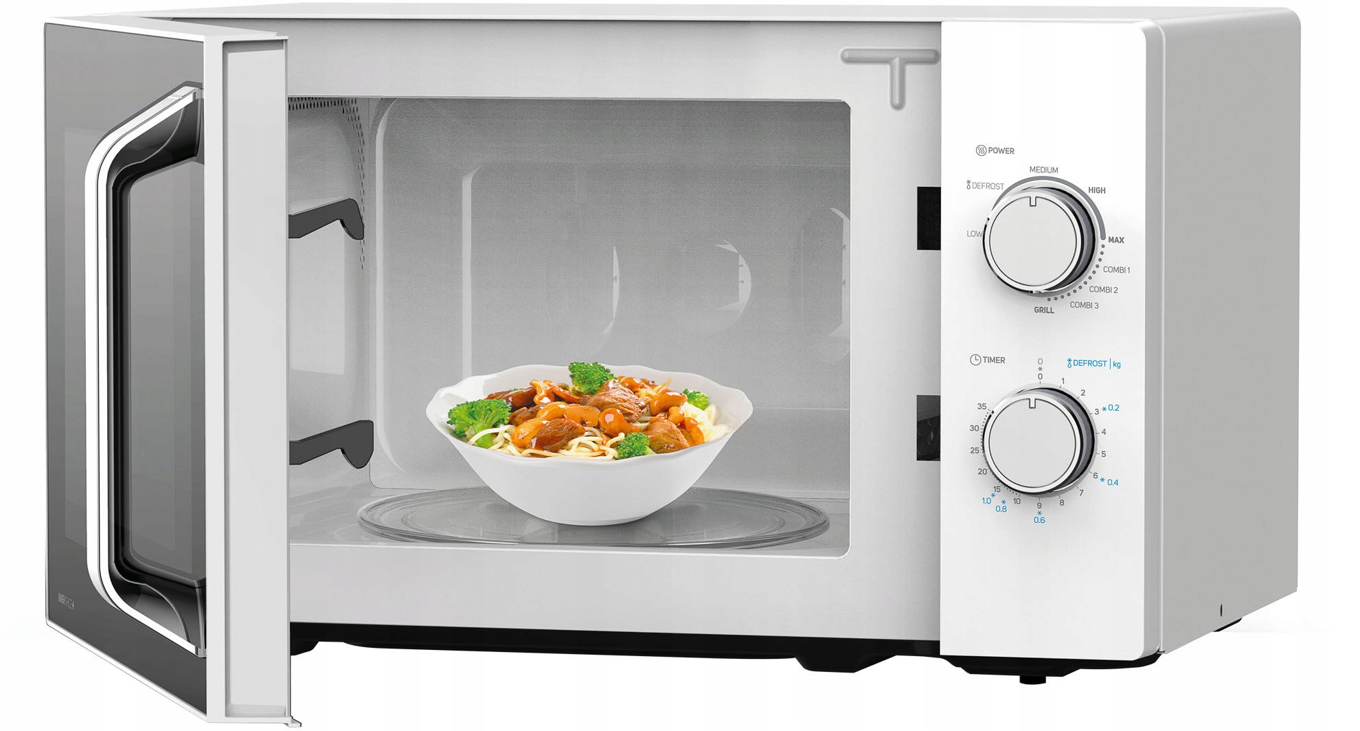 Mikrofalówka Kuchenka Mikrofalowa Sencor Grill 1000W Biała