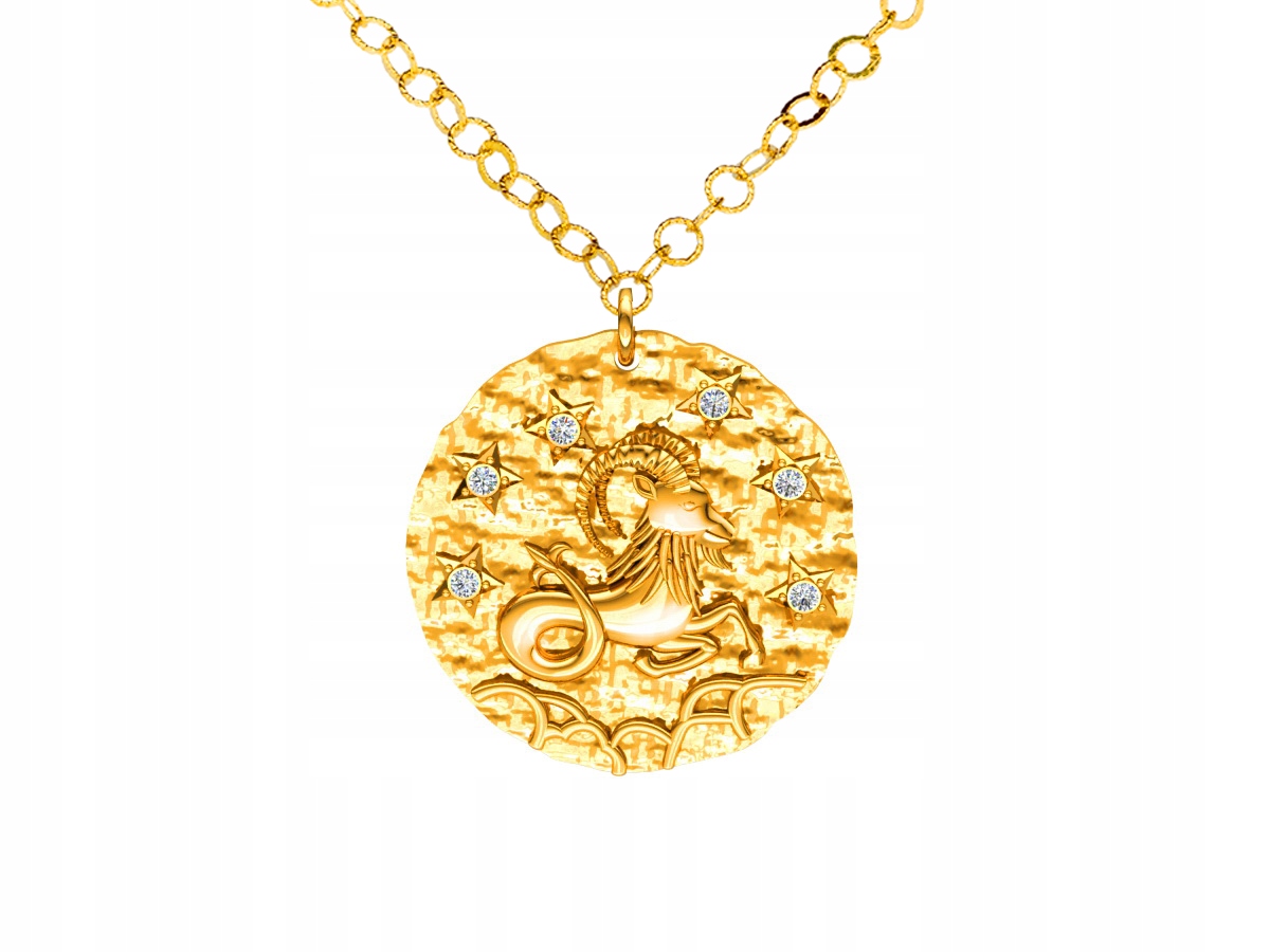 Stříbrný náhrdelník znamení zvěrokruhu Kozoroh ZZ5207K_