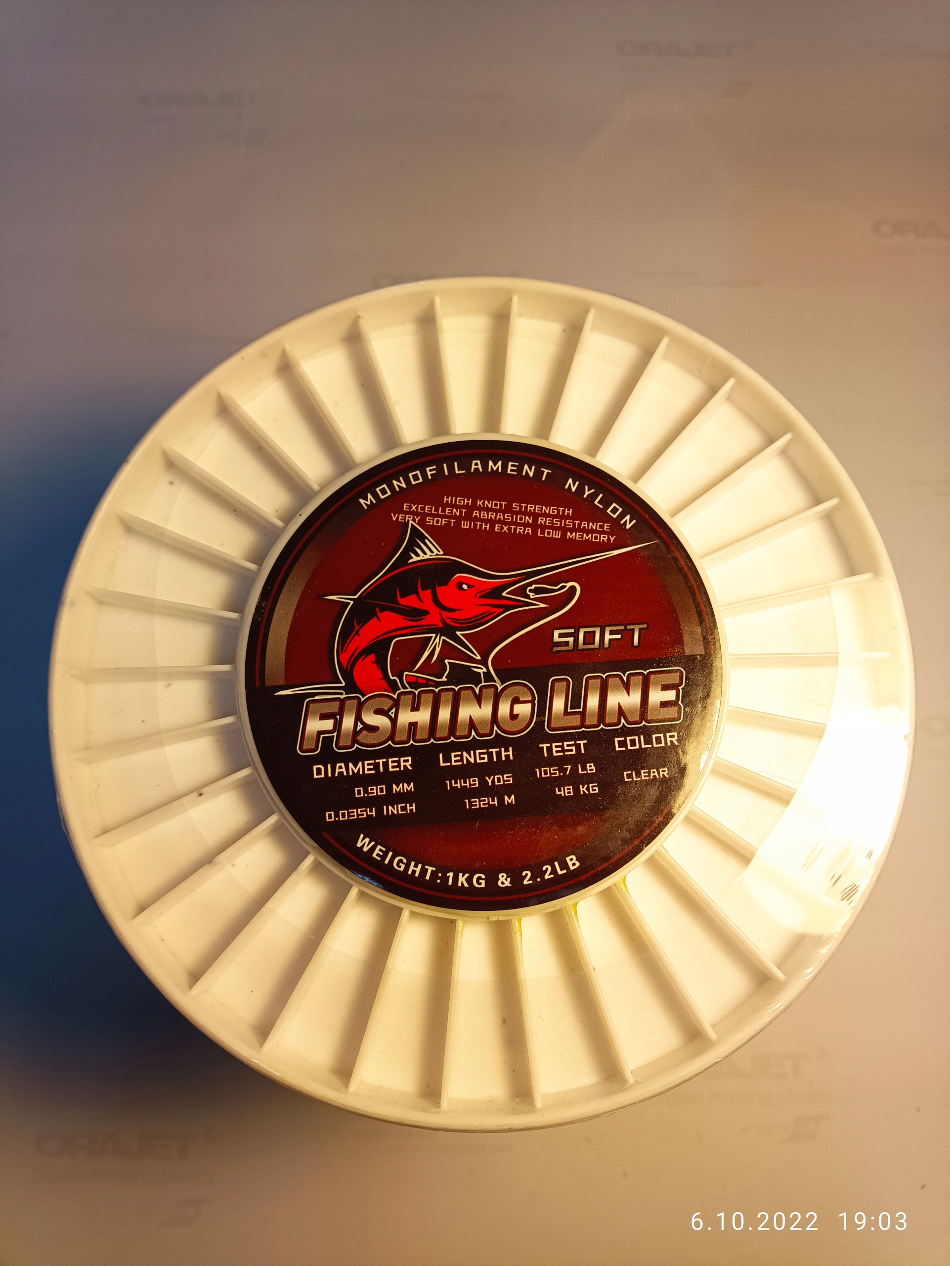 Żyłka Fishing line soft na większe ryby 0,90-1324m