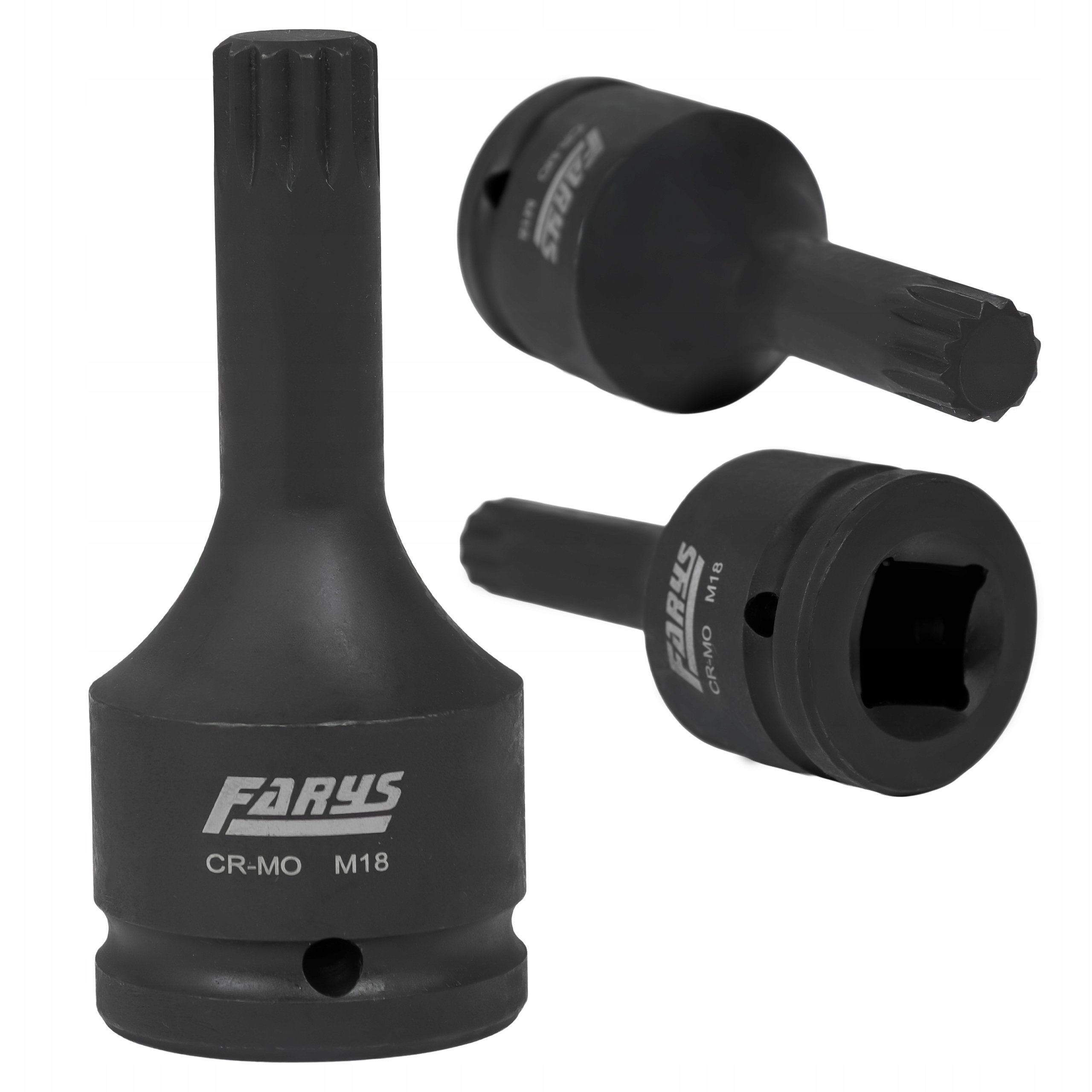 Nasadka Klucz M18 Spline Xzn Wielowpustowa 3/4'' Udarowa Cr-MO Farys FR2357