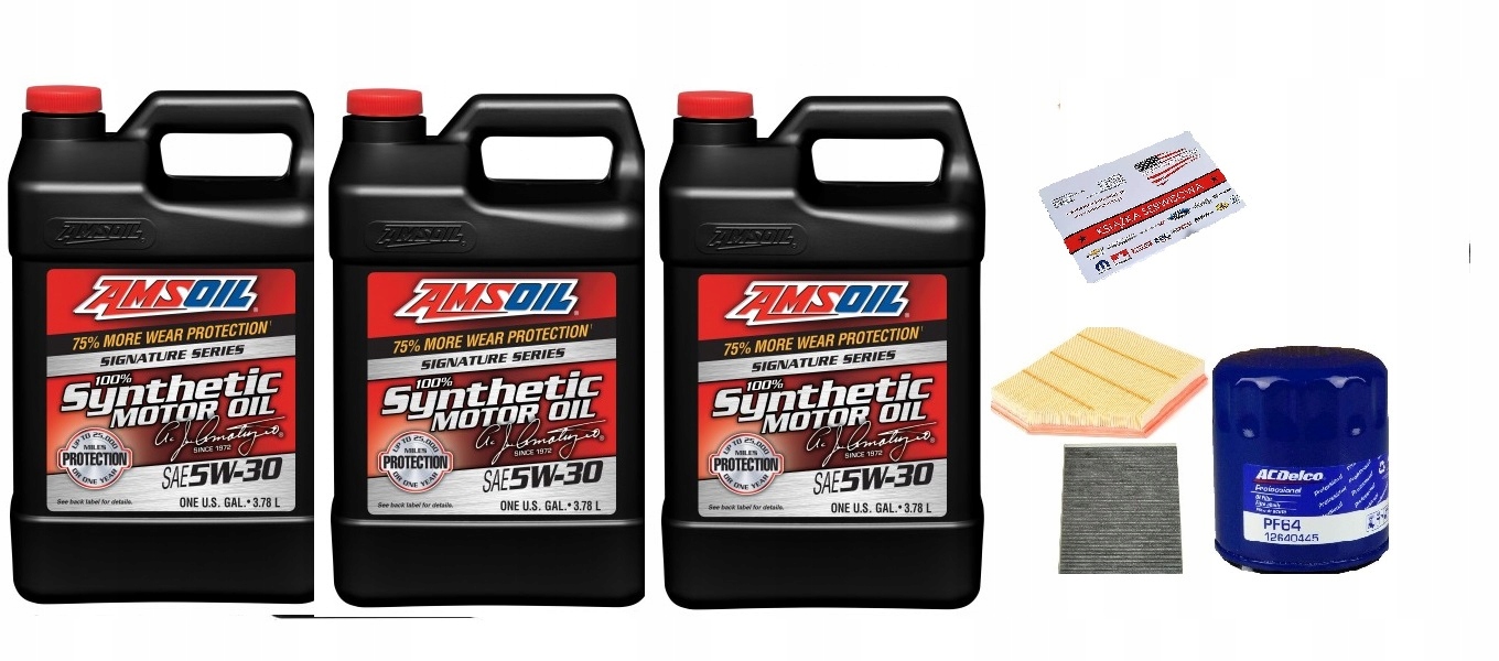 AMSOIL 5W30 + FILTRY CHEVROLET CAMARO 6,2 16