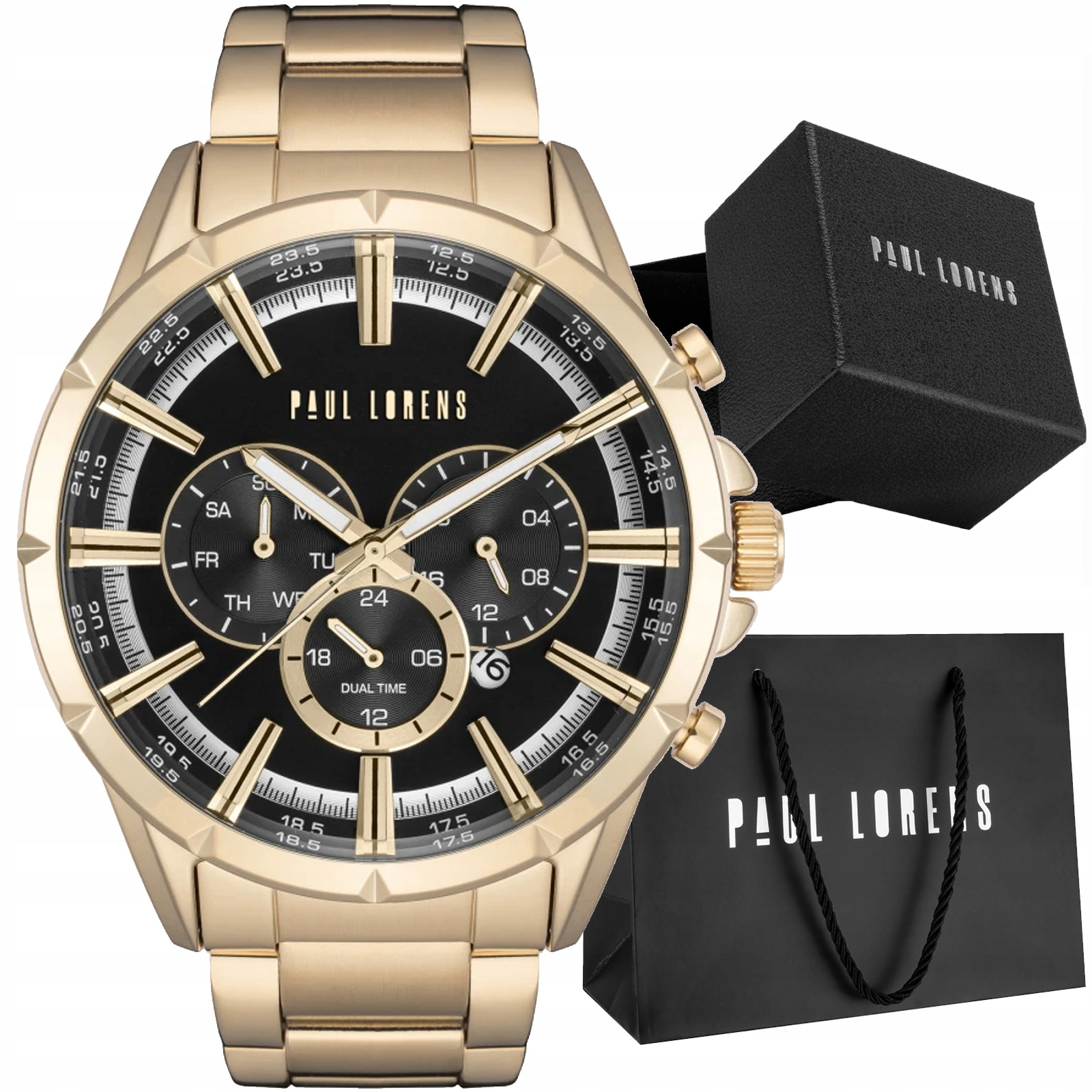 Pánské hodinky Paul Lorens 13605B-1D1 Datumovka Ideální Jako Dárek