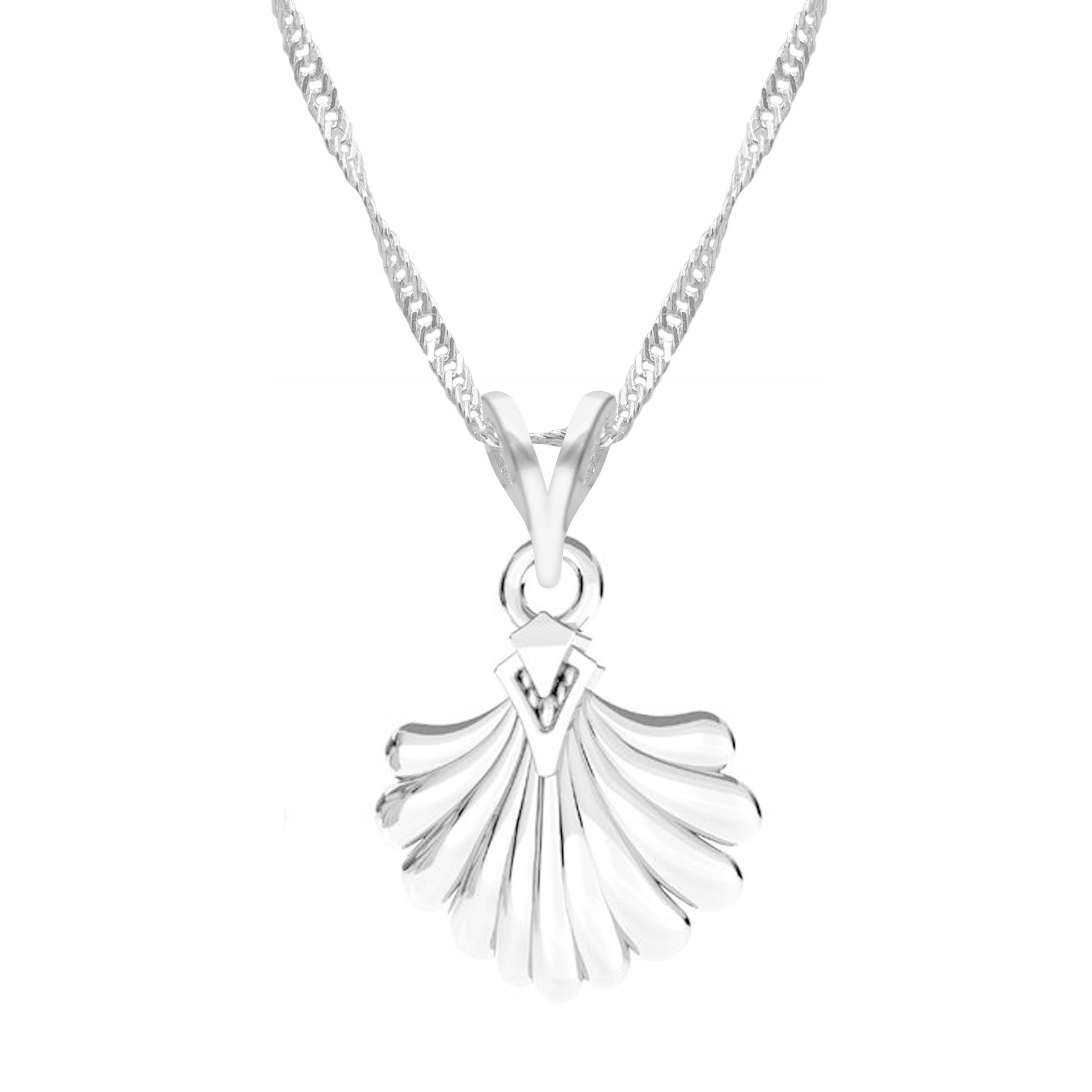 Stříbrný řetízek náhrdelník 925 Mušle Moře