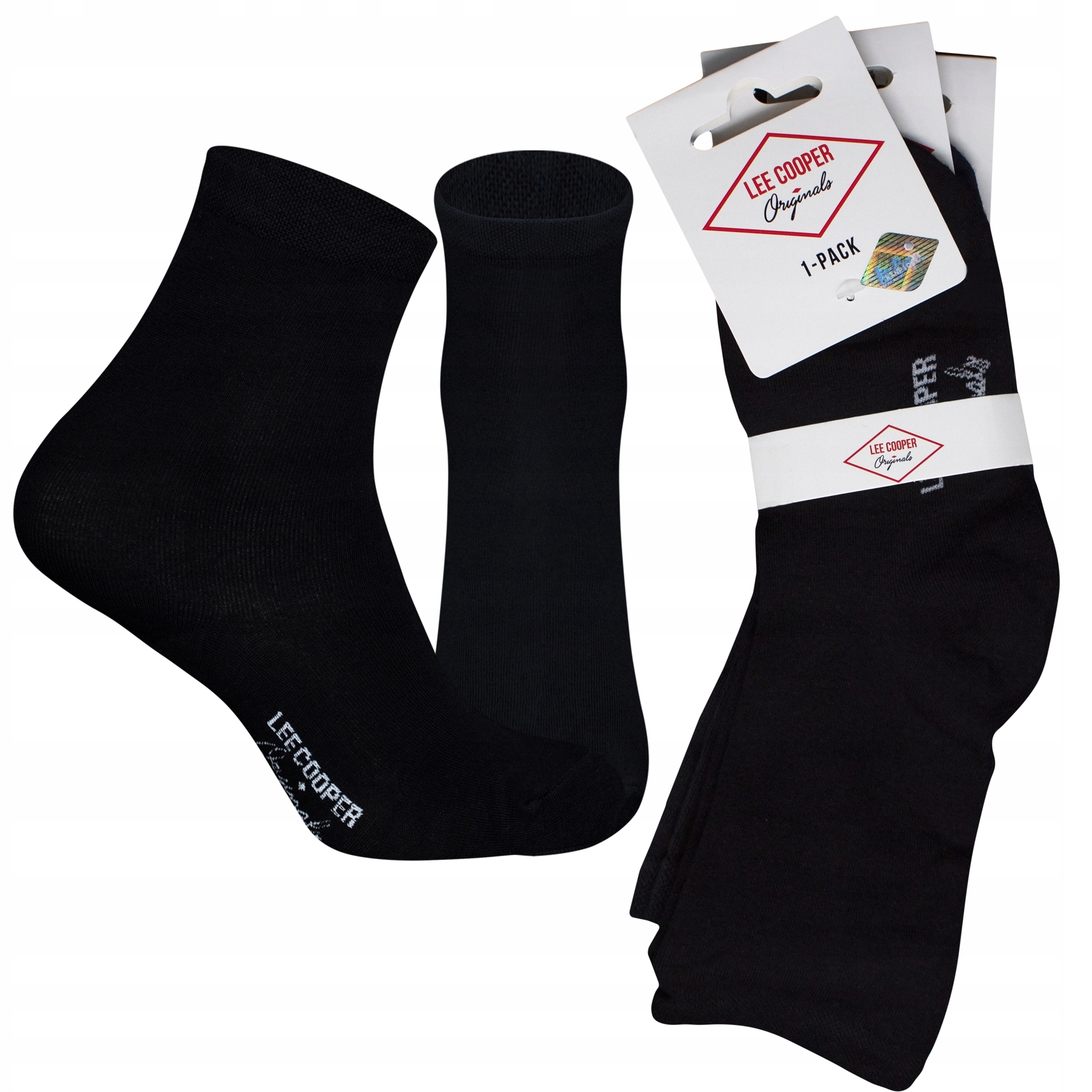 

Skarpety Lee Cooper 37462, 3-PAK, Czarne, 39/42