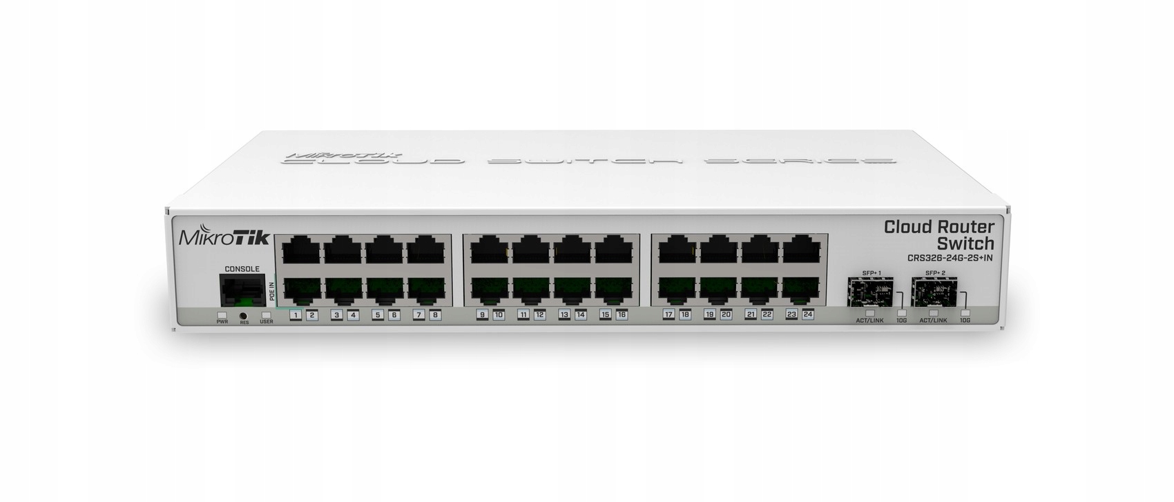MikroTik CRS326-24G-2S+IN Switch 24x RJ45 1000Mb/s, 2x Sfp+