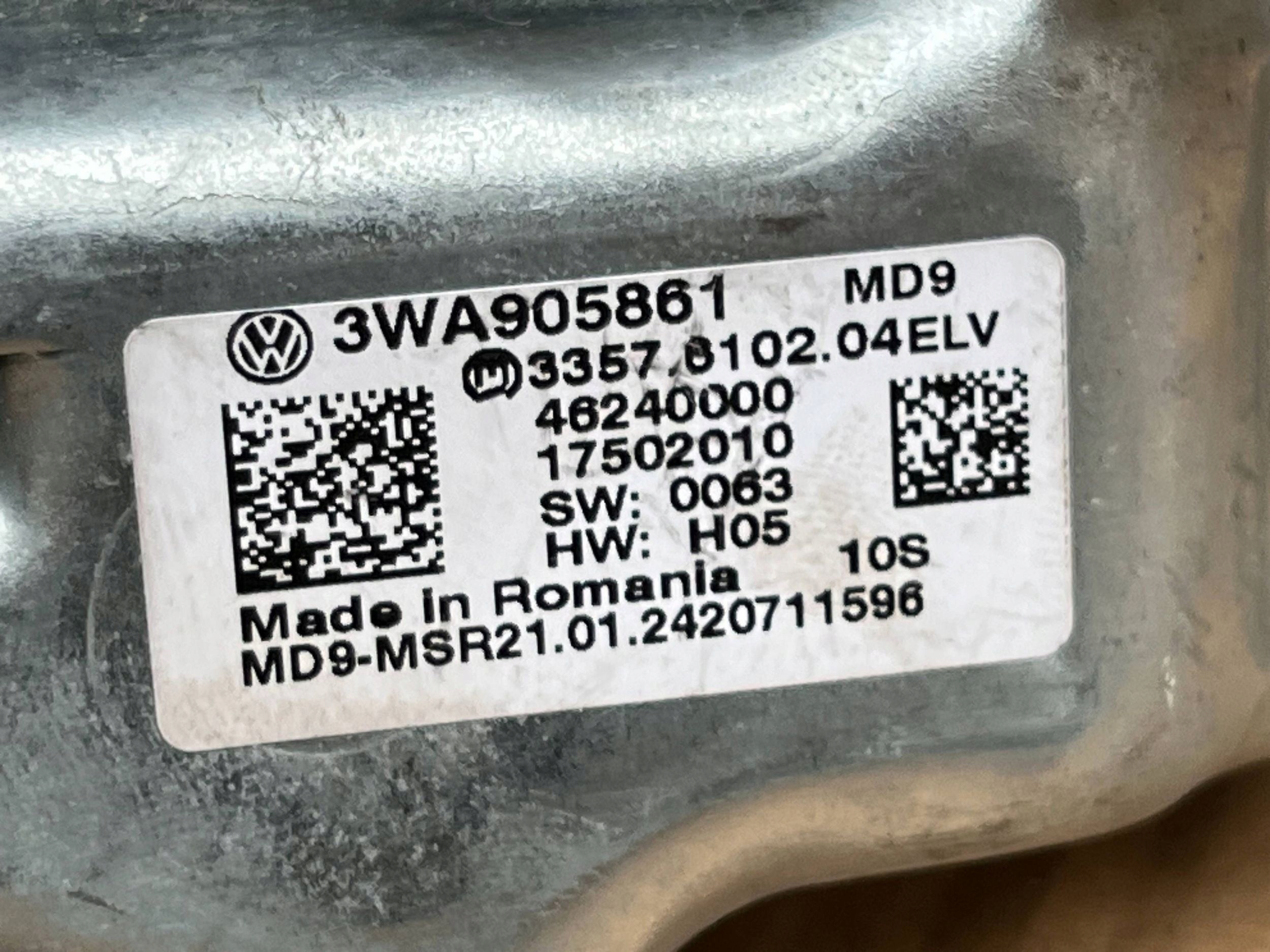 Module 3WA905861 Serrure Volant VOLKSWAGEN TAIGO !J