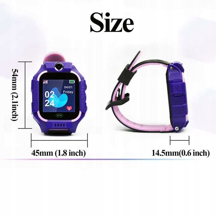 SMARTWATCH Zegarek dla dziecka SIM PL IP67 Q19 czerwony Długość paska / bransolety 220 mm