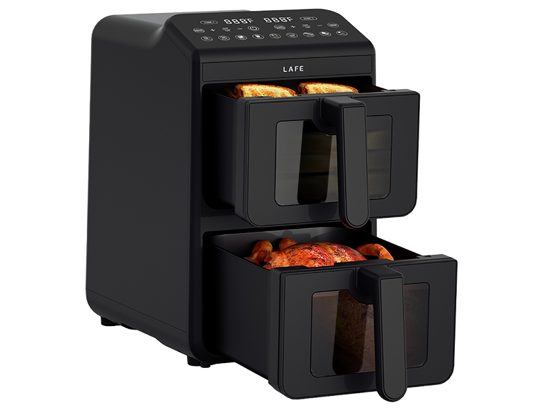 Frytkownica beztłuszczowa Lafe Dual Fry 10L Dwie komory 40-200*C 2460W