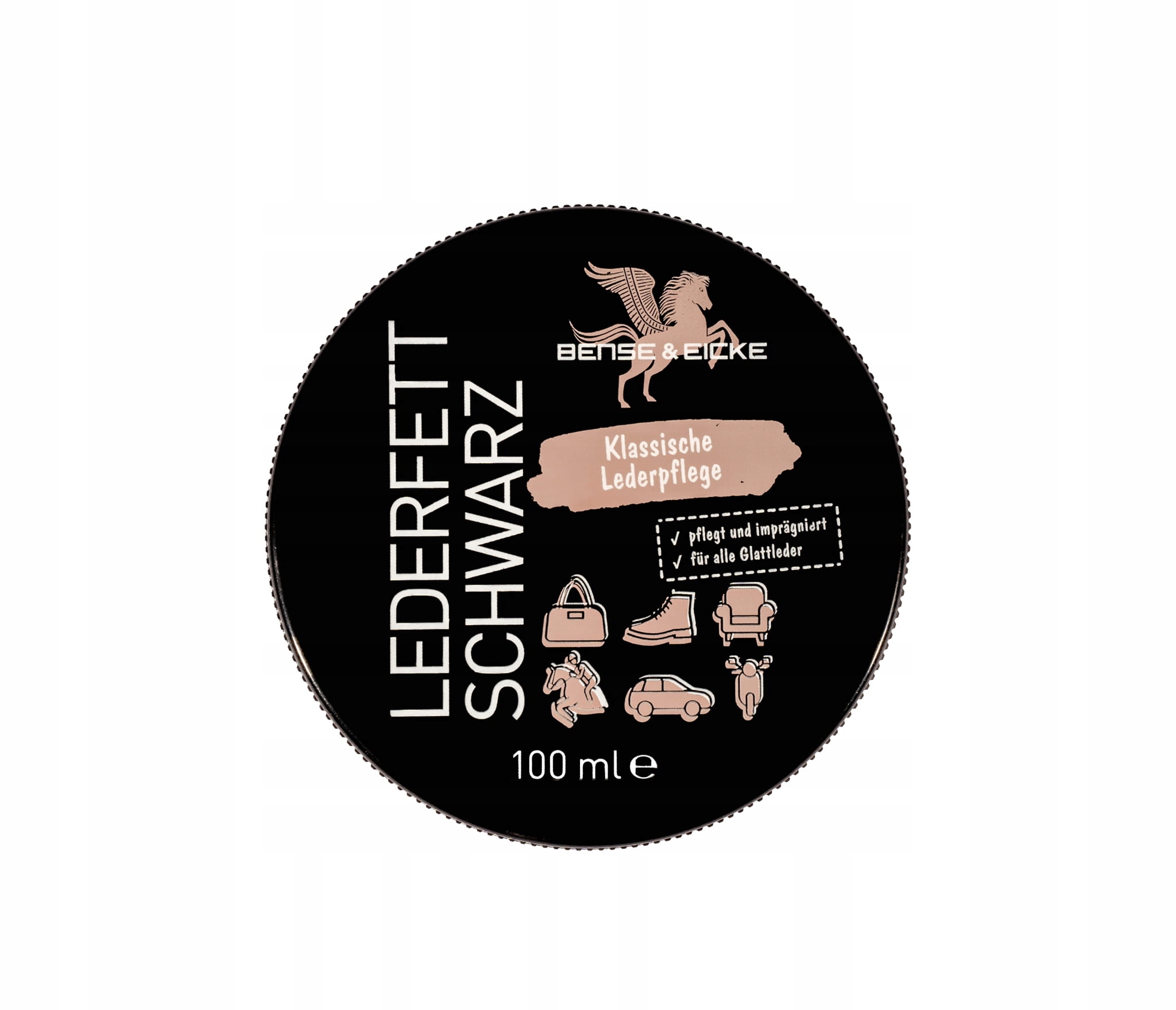 Smar do skór Bense & Eicke LederfettSchwarz czarny 100ml
