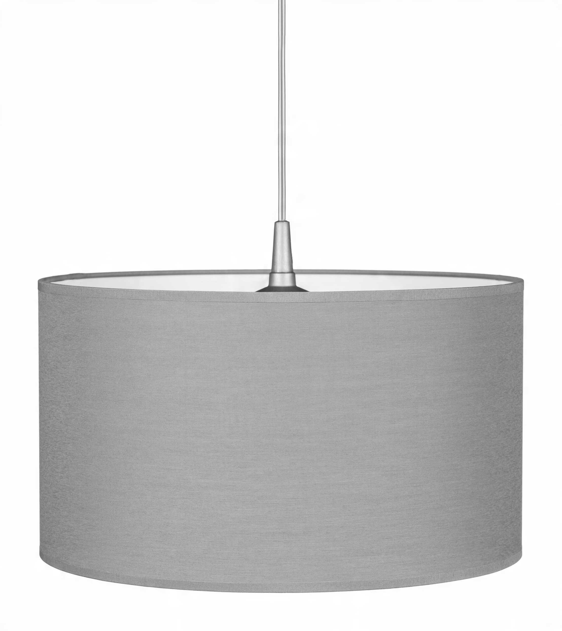 

Lampa wisząca sufitowa duży abażur Szara Led