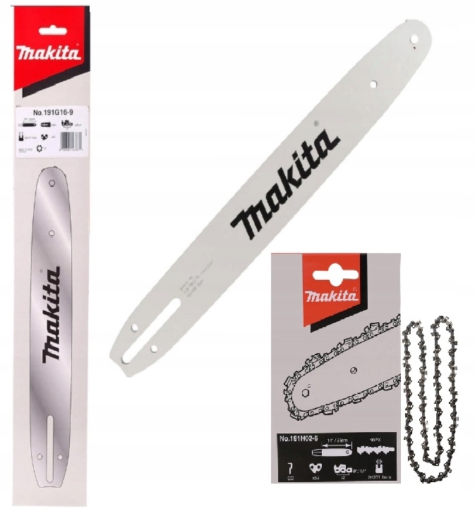 Makita Prowadnica Pilarki Łańcuch 35CM 1,1MM 3/8 52 EA3200S UC3541 DUC357