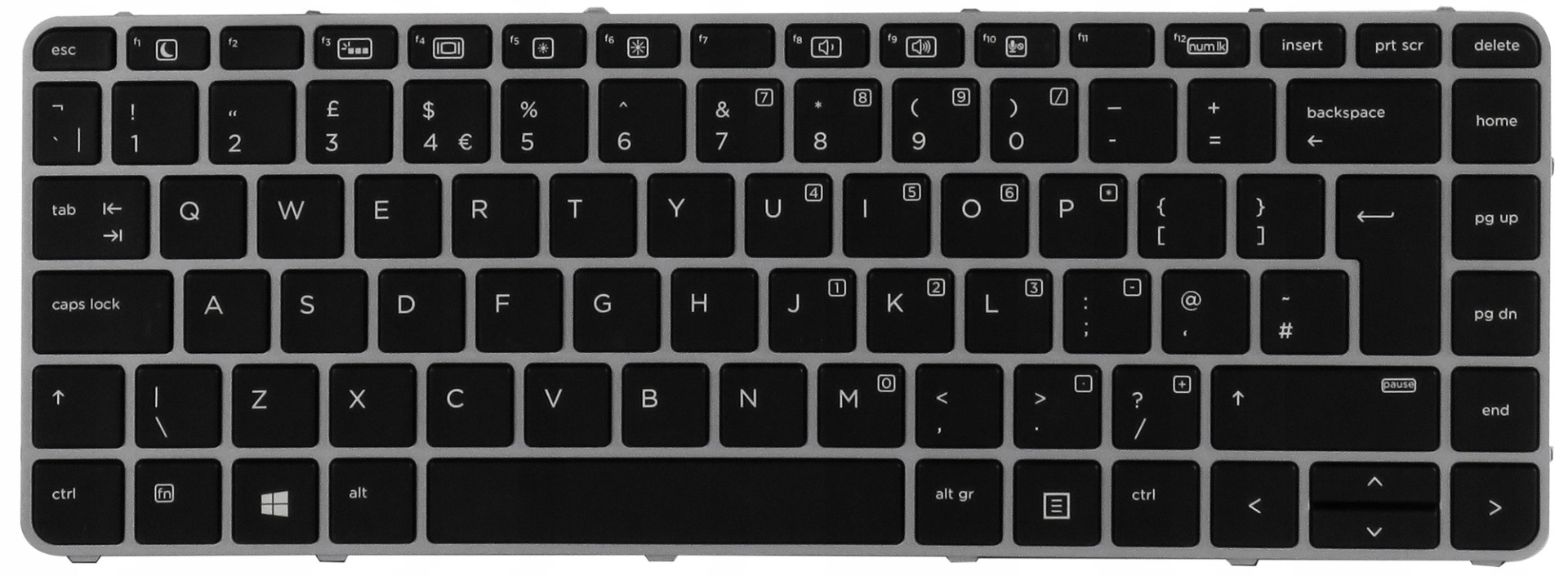 Hp 818252-031 NSK-CY0BQ Qwerty Uk EliteBook Folio 1040 G3