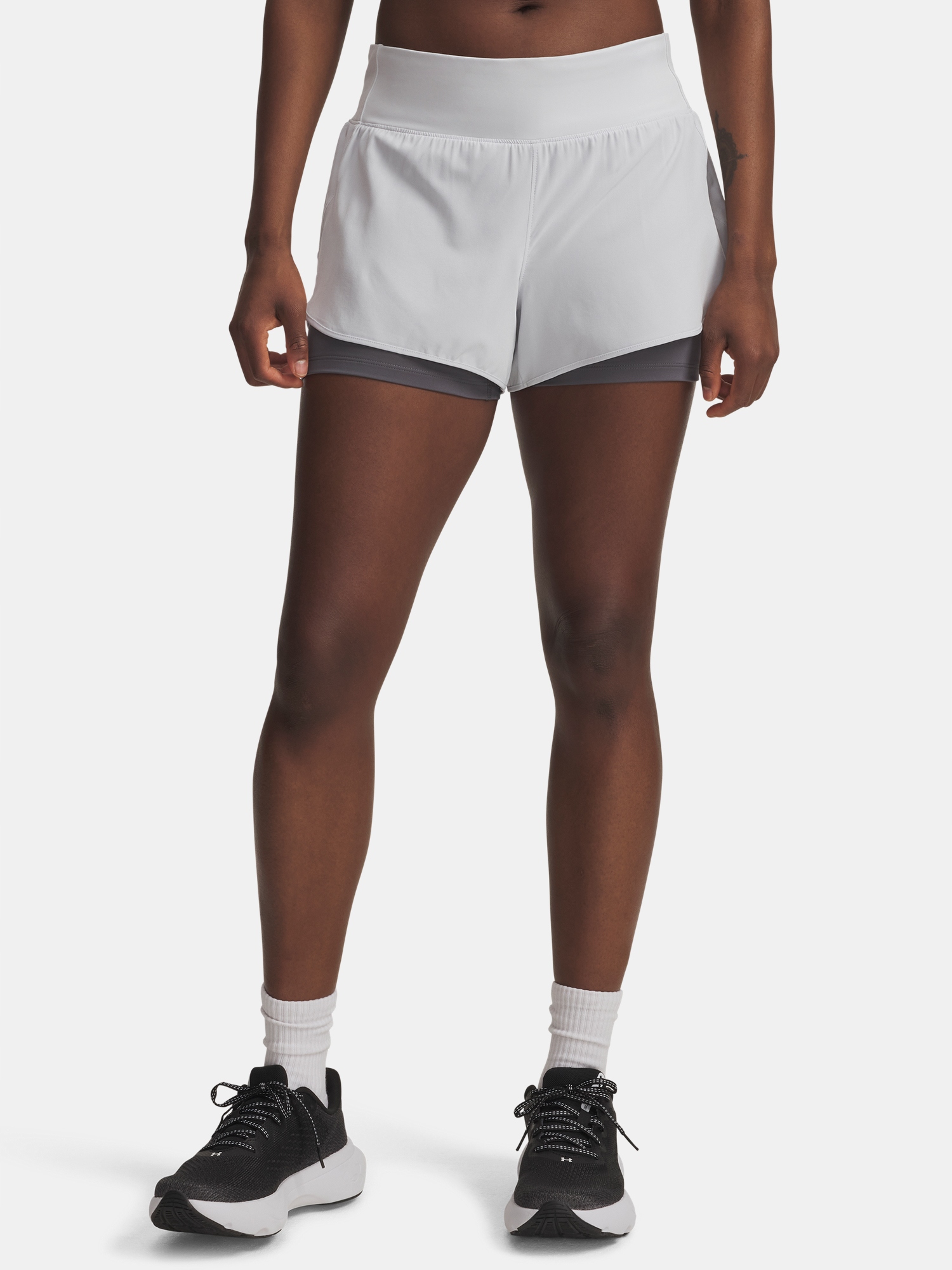 Under Armour Dámské kraťasy Under Armour Ua Launch Pro 3in 2in1 Shorts-GRY