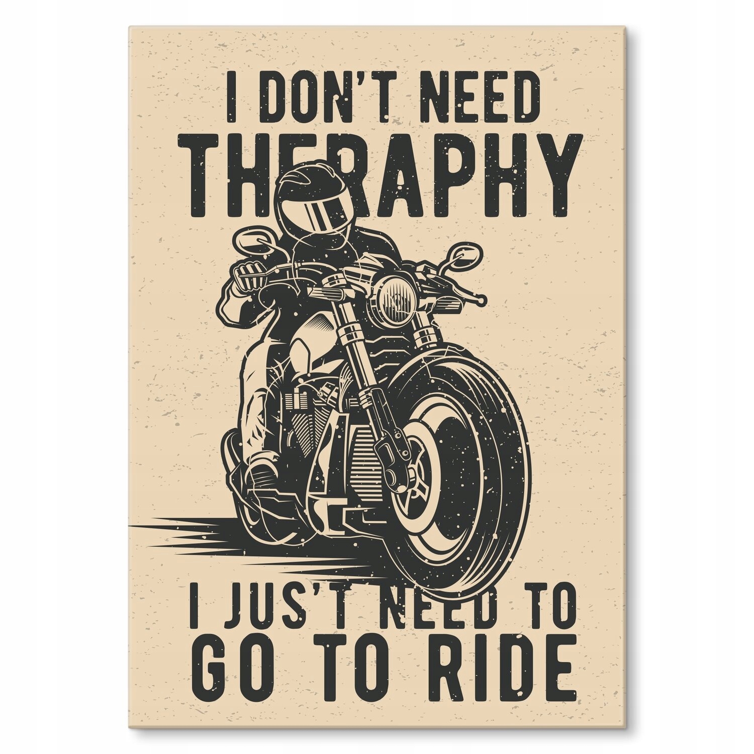 Kovový plakát therapy ride Szyld Plech 42 x 59,4 cm Dárek