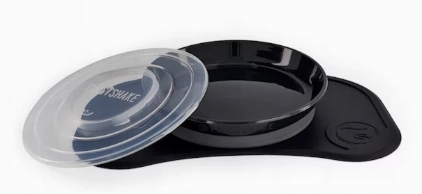 Twistshake Click Mat Mini + talerz Black
