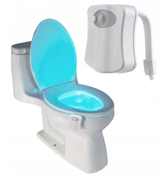 Podświetlenie WC toalety lampka czujnik zmierzchu