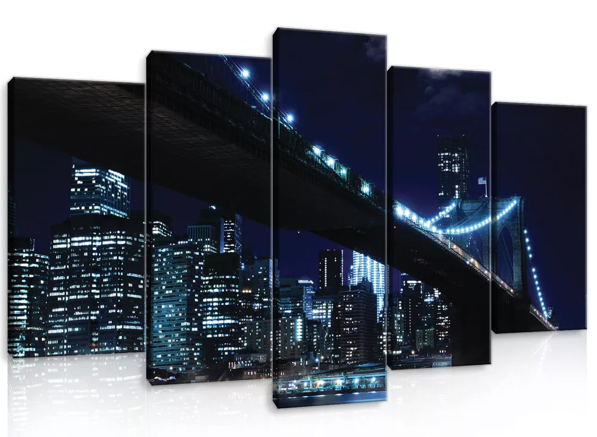 Obraz Na Plátně Canvas 100x60 New York Noc