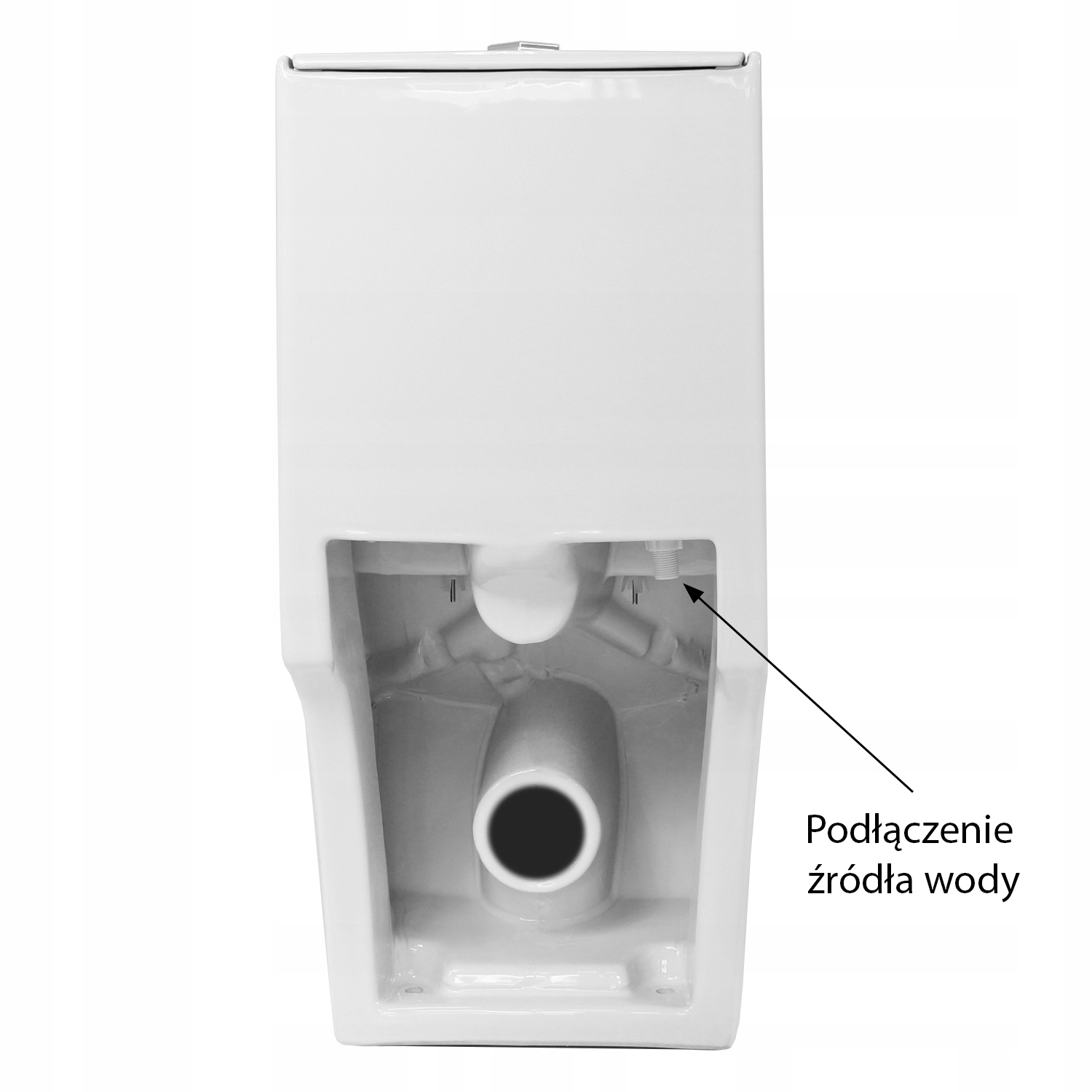 WC kompakt toaleta DIAMENT - BIAŁY system RIMFLASH - odpływ poziomy Informacje dodatkowe bez kołnierza