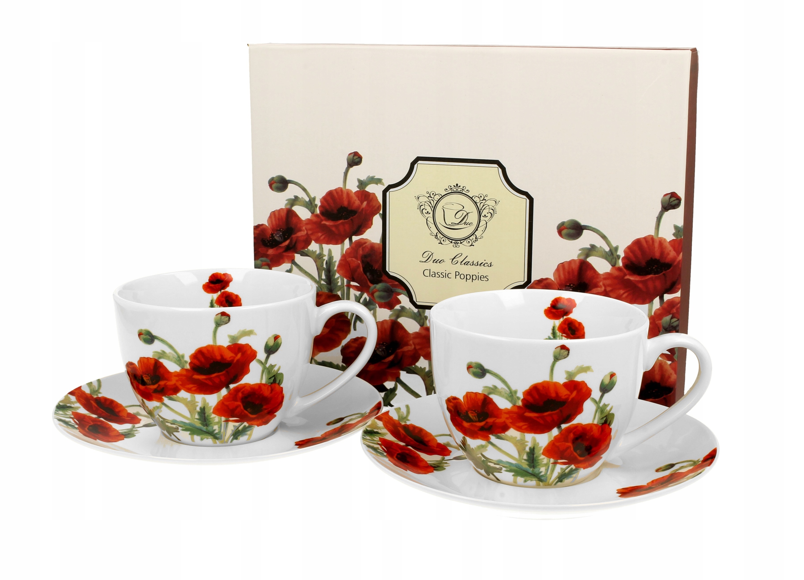 

Filiżanki ze spodkami 280ml kpl. 2 szt. Poppies