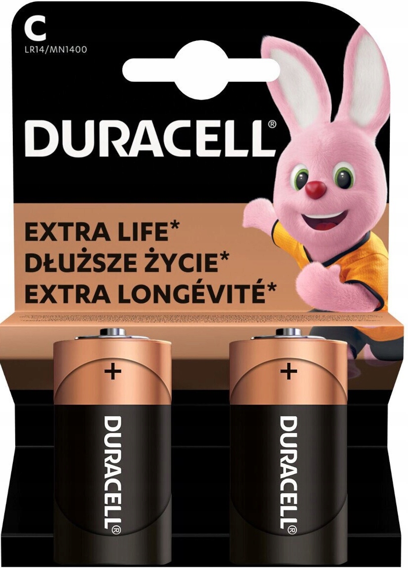 

2x Bateria Alkaliczna Duracell C LR14 MN1400 R14