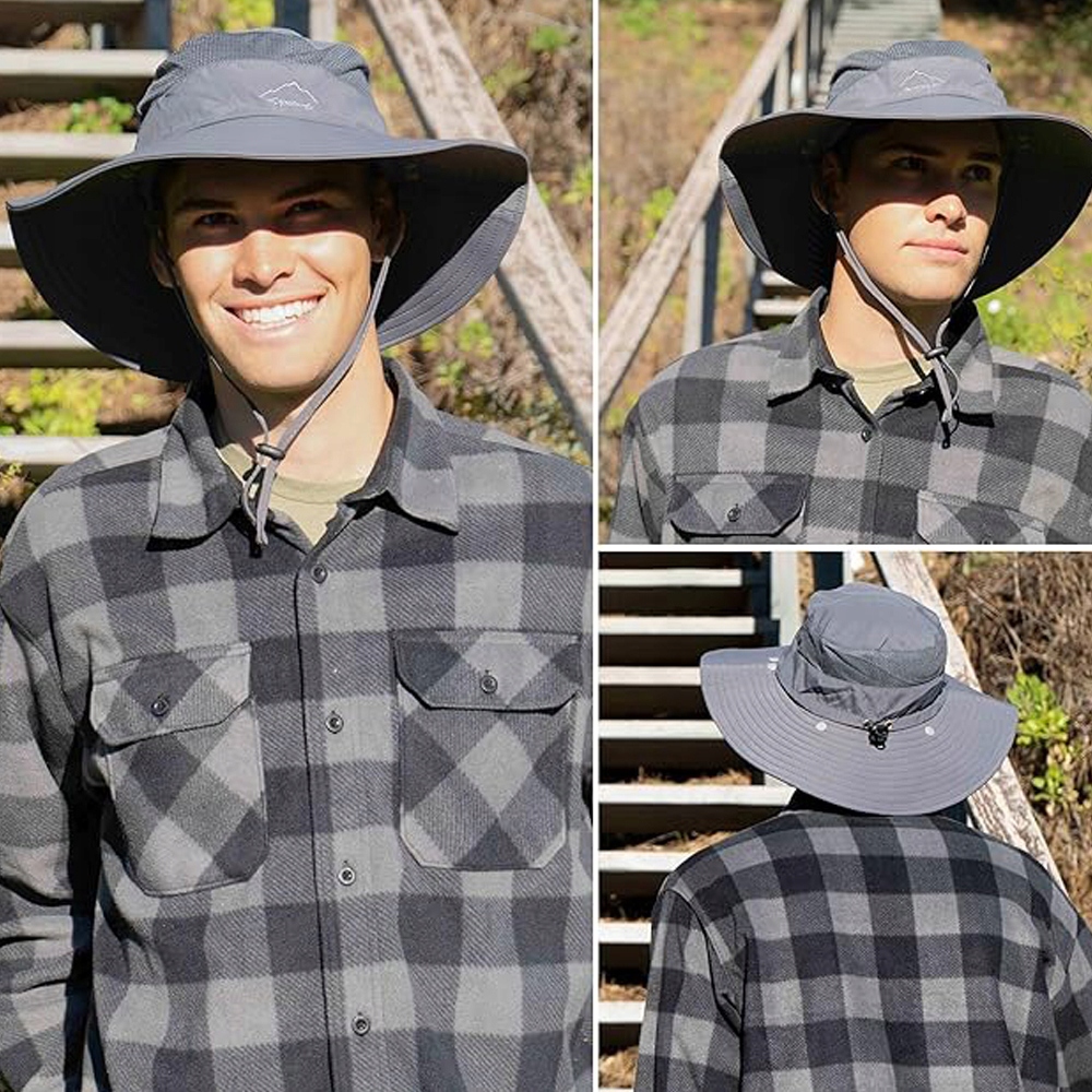 KAPELUSZ WĘDKARSKI WODOODPORNY SKŁADANY Z NAKARCZKIEM I PRZECIWSŁONECZNĄ Rodzaj klasyczny