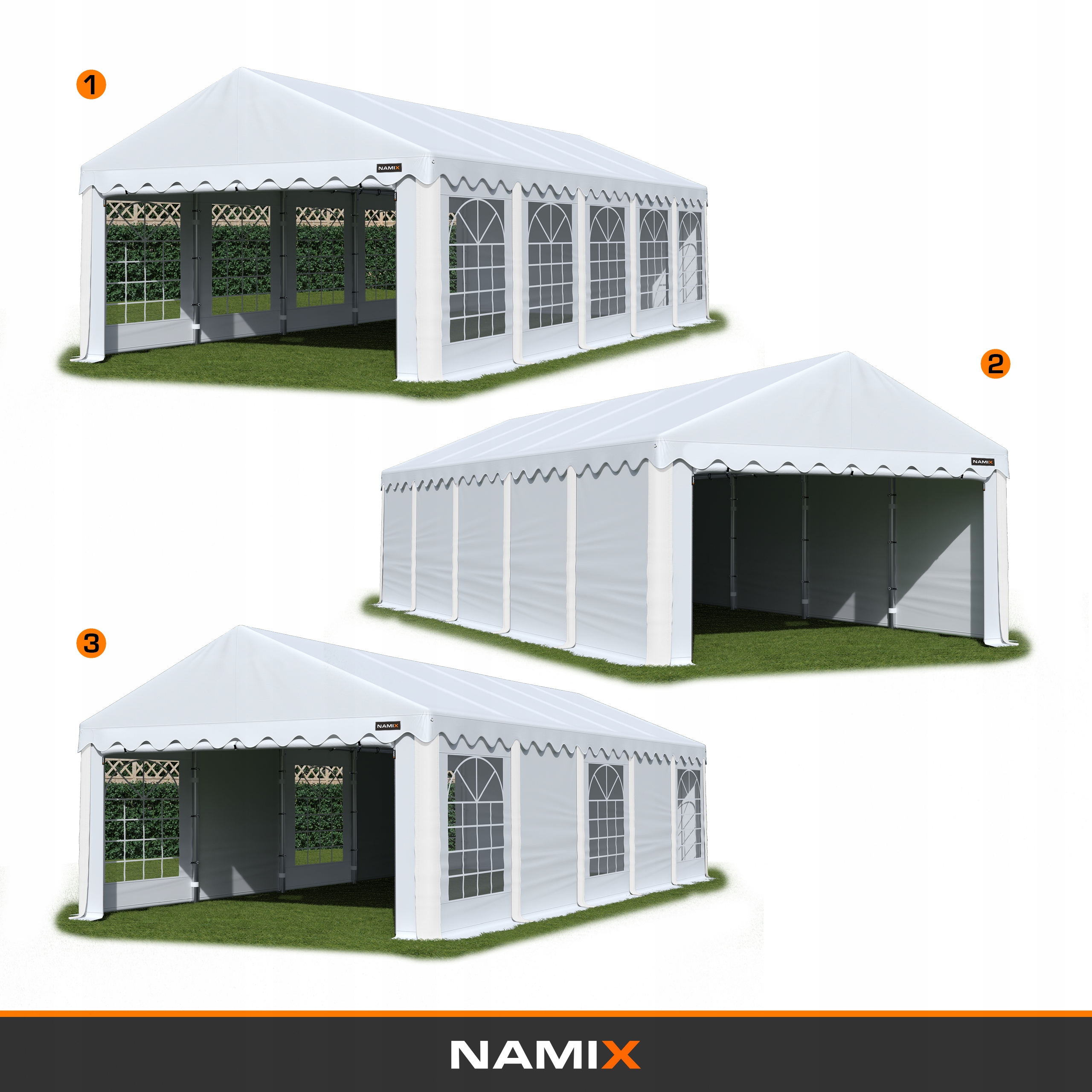 NAMIOT COMFORT 3x10 imprezowy ogrodowy RÓŻNE KOLOR Szerokość 3 m