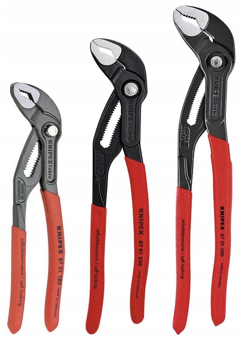 Sada nastavitelných kleští na trubky Cobra 00 20 09 V02 Knipex