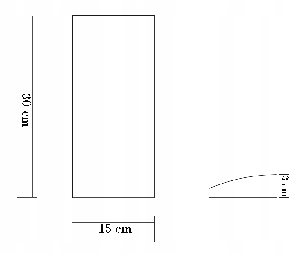 Panel ścienny 30 x 15 cm tapicerowany 3D Wezgłowie miętowy Wysokość mebla 15 cm