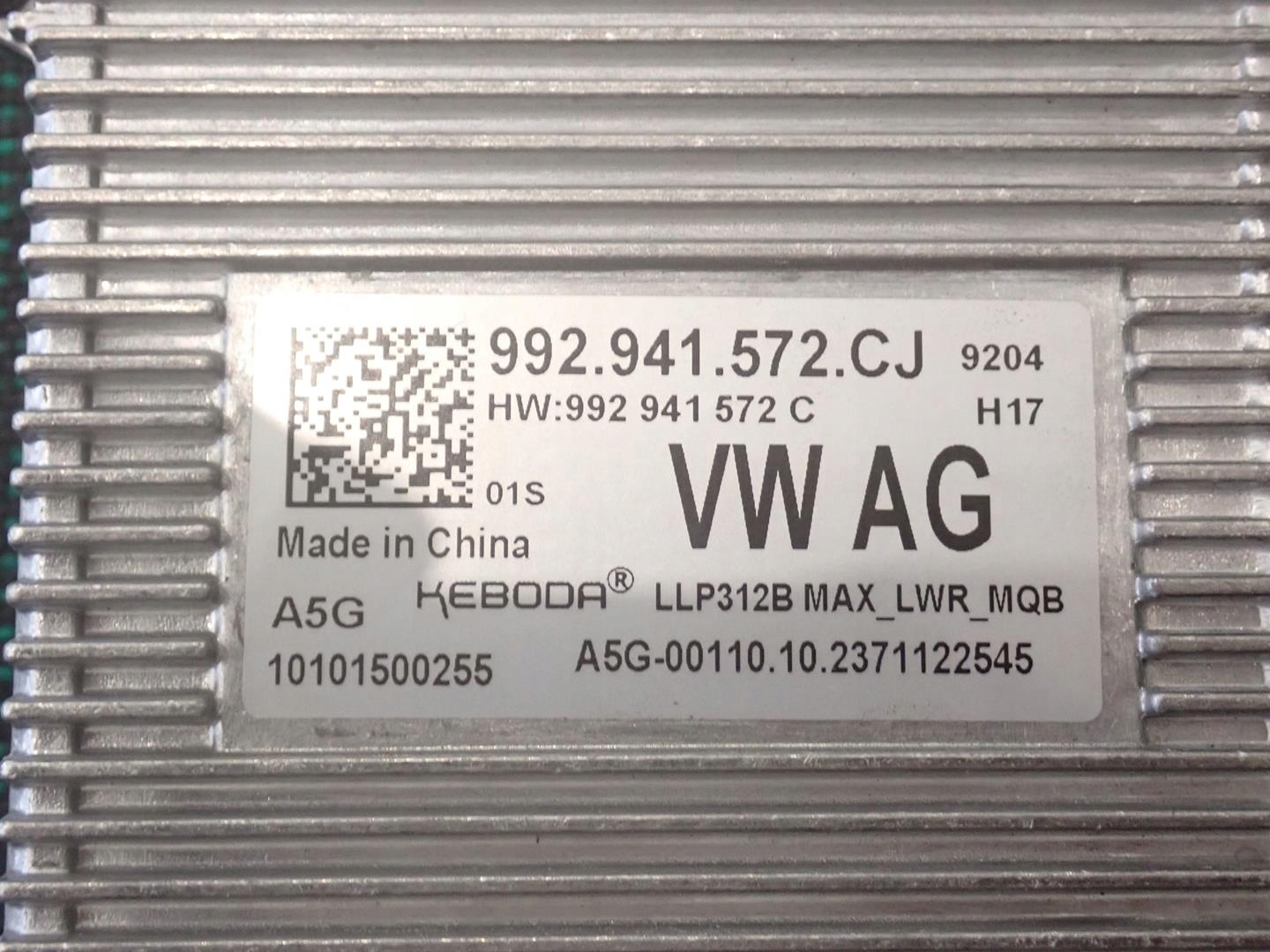 control unit module LED VW SEAT SKODA AUDI 992941572CJ