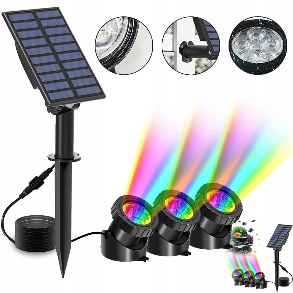 Led lampa Osvětlení do akvárií Vodotěsná s automatickým zapnutím