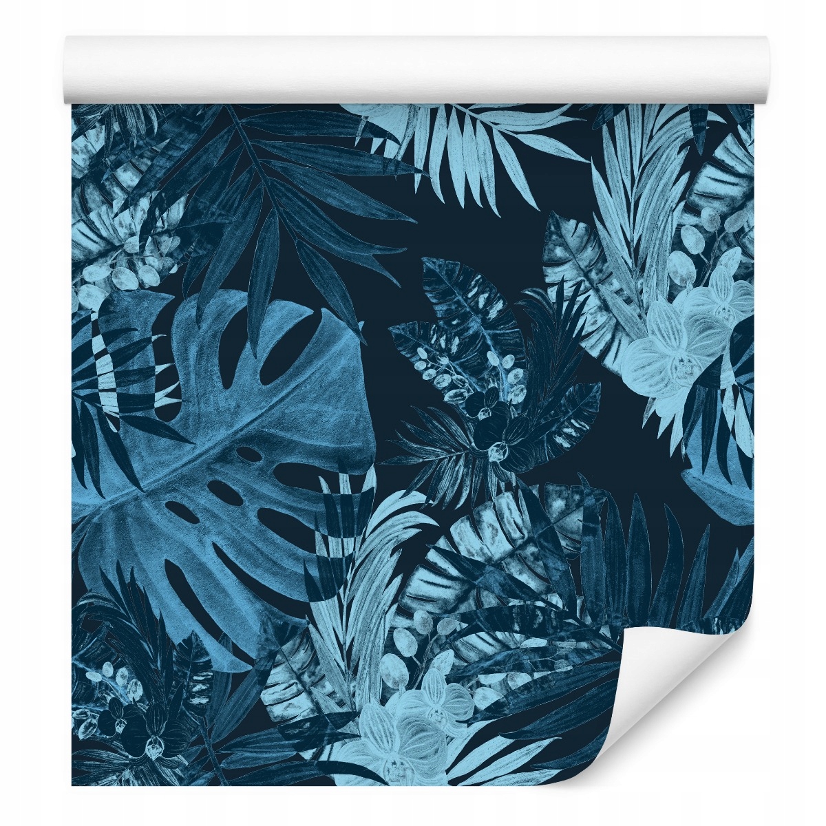 Tapeta do obývacího pokoje Tropické listy květiny příroda