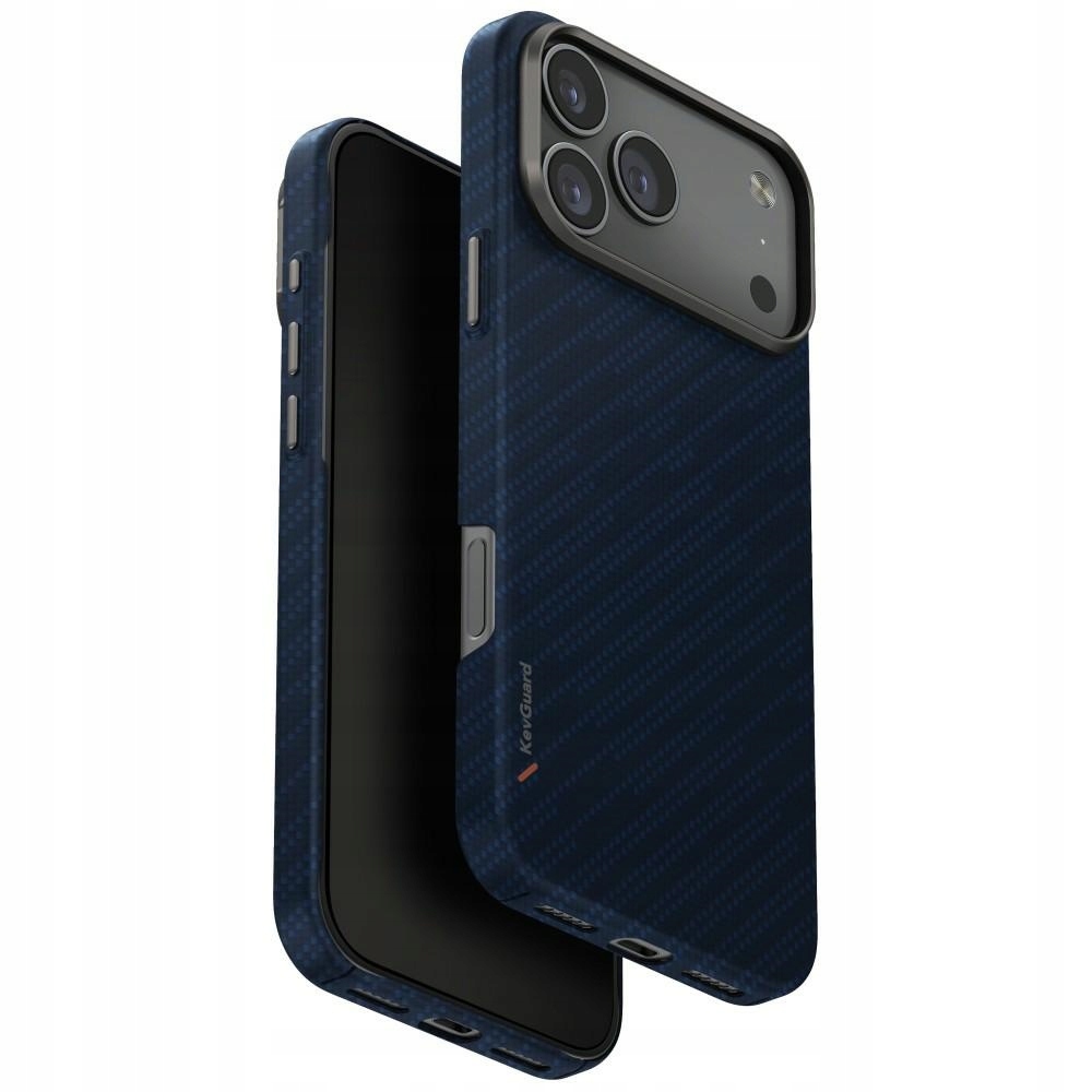 Pouzdro pro iPhone 17 Pro Max – Uniq Keva Edge Magclick Charging, modré