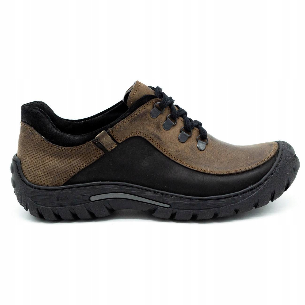 

Buty męskie trekkingowe skóra 917K brązowe 41