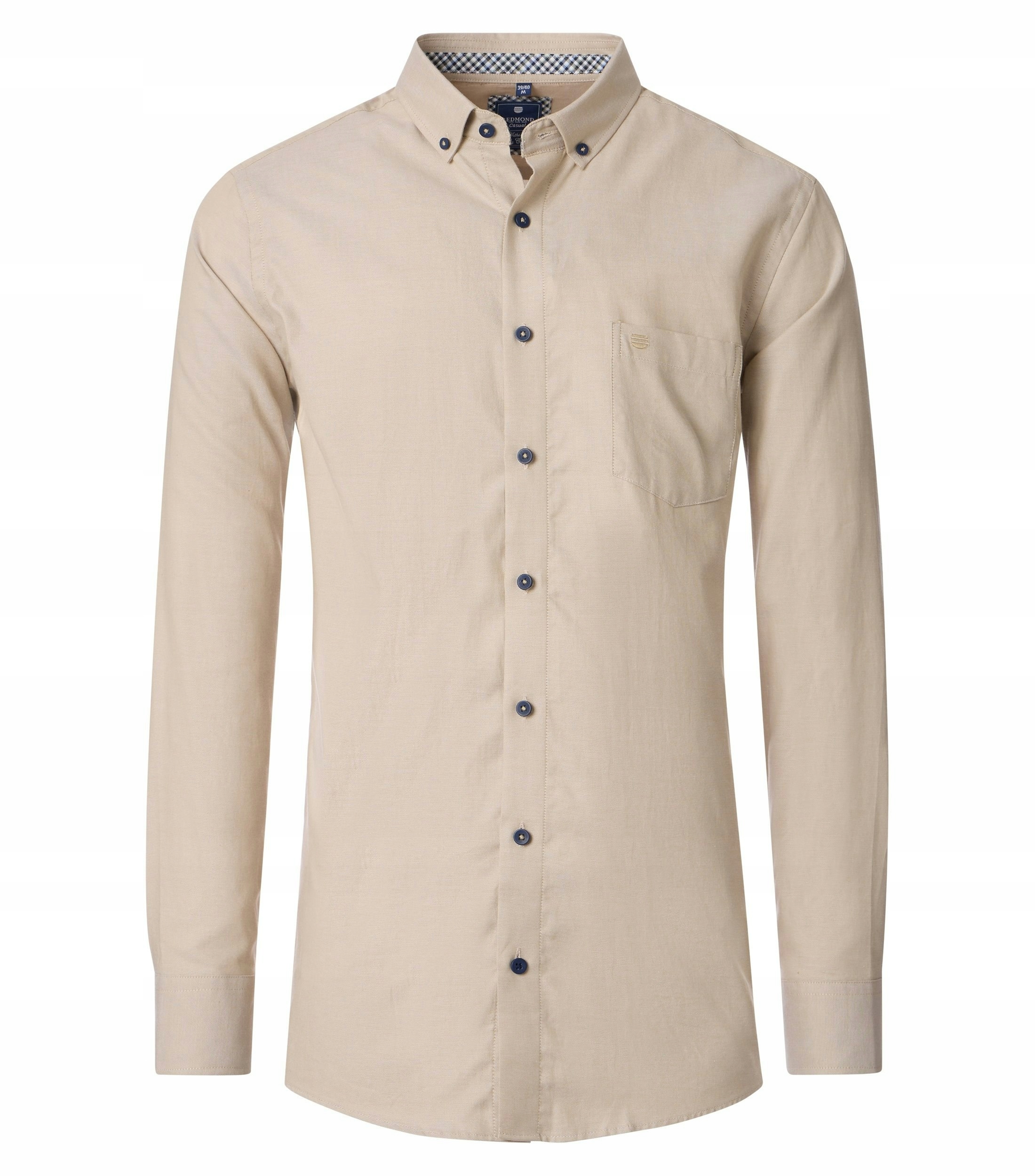 Redmond Velké Rozměry Casual Béžová Business Košile 3XL 154 cm