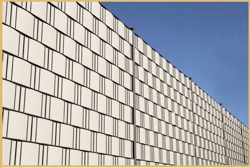 TAŚMA OGRODZENIOWA 19cmX33m BEŻOWA +26 KLIPSY +UV OSŁONA NA OGRODZENIE PŁOT Długość 33 m