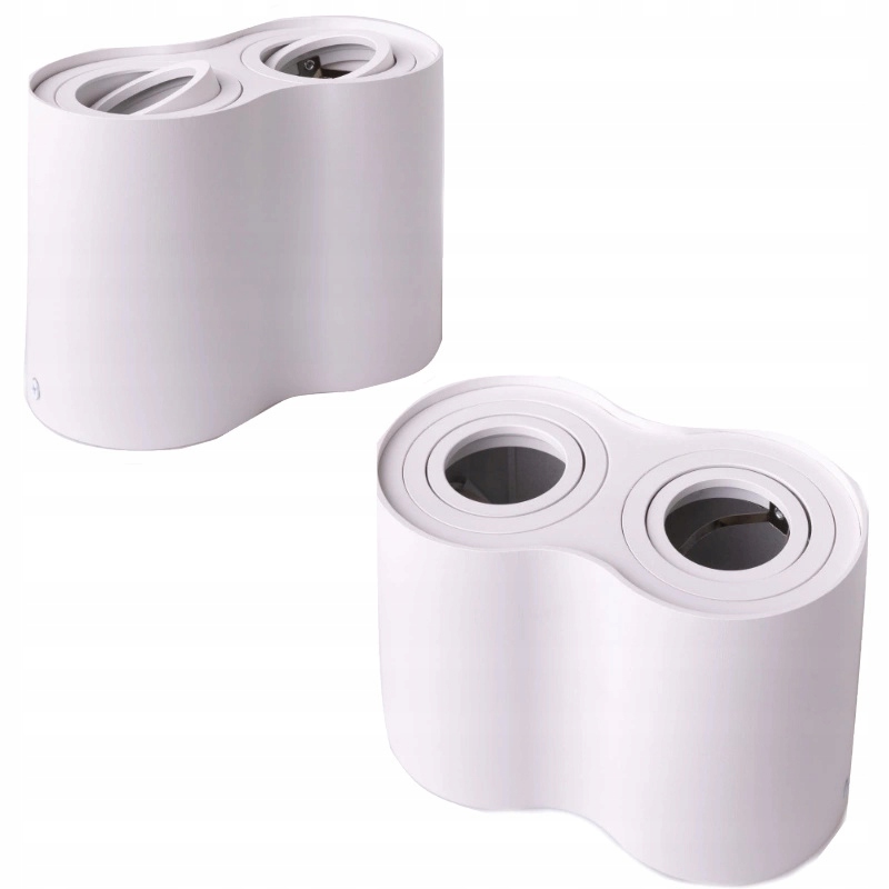 Lampa Sufitowa Led Podwójna Oprawa Natynkowa Halogenowa Tuba Led GU10 35W