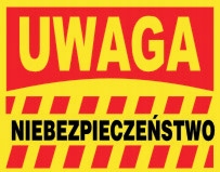 Tablica informacyjna UWAGA NIEBEZPIECZEŃSTWO TB-16