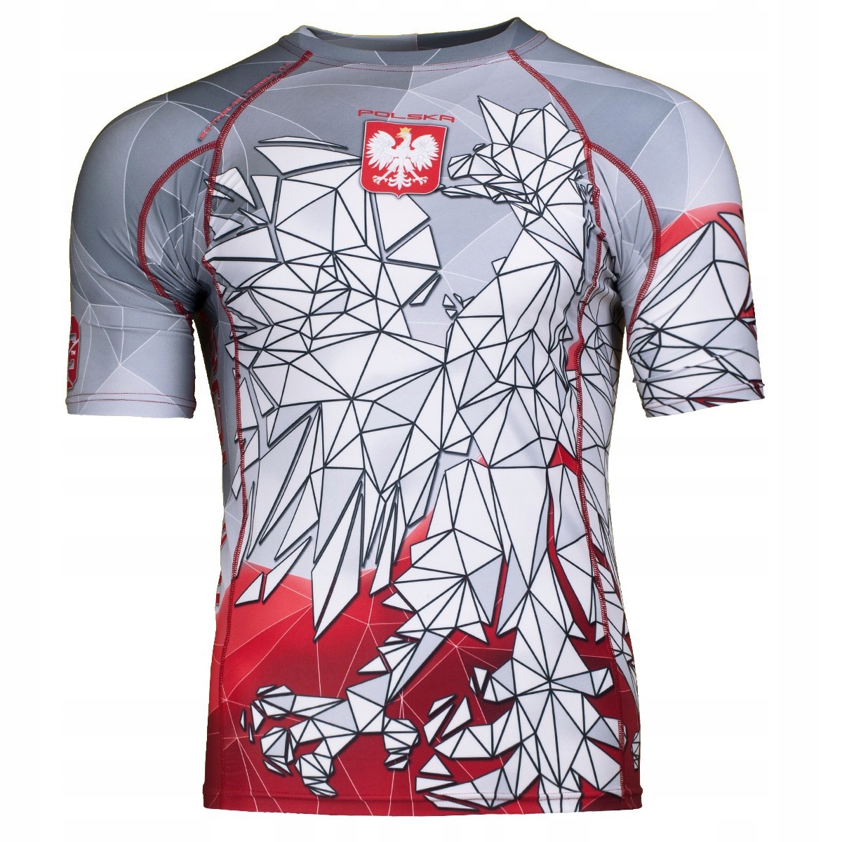 Rashguard męski kompresyjny POLSKA g/red 2XL EXTREME HOBBY