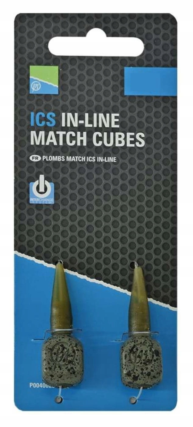 CIĘŻARKI PRESTON ICS IN-LINE MATCH CUBE // 30g (op. 2szt) [P0040025]