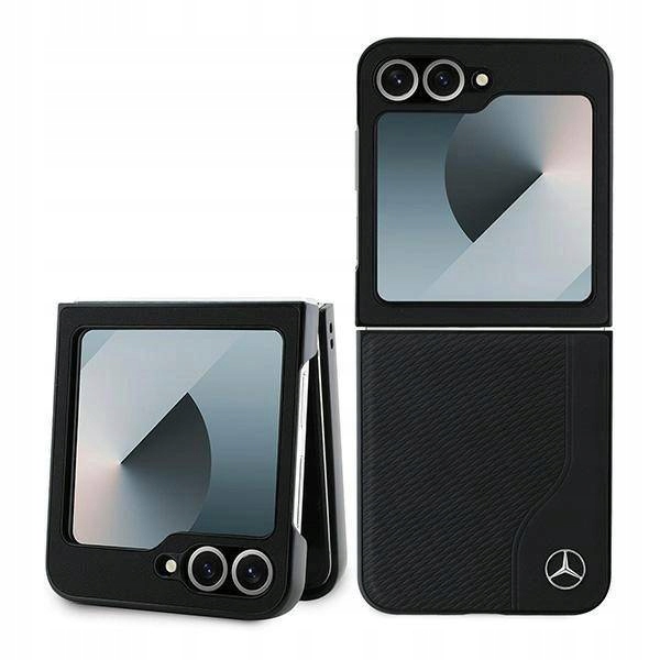 Pouzdro Mercedes Leather Wood Imitation s MagSafe pro Samsung Galaxy Z Flip 6