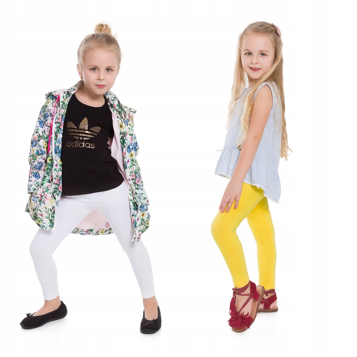 

Zestaw 2X Legginsy Dziecięce Getry 128