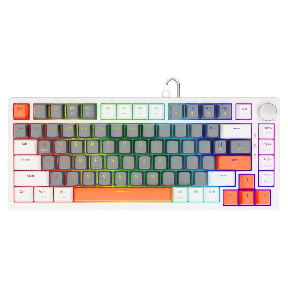 Savio Magnetická klávesnice Astral White Outemu White jade Rgb 3 barvy