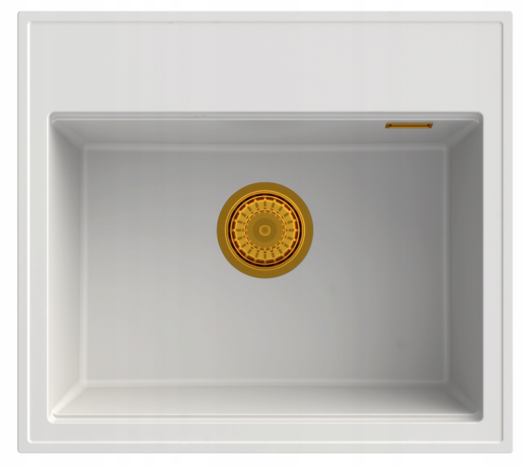 ZLEWOZMYWAK FOXAL BIAŁY GRANITOWY SYFON ZŁOTY Rodzaj wpuszczany